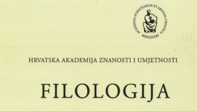 Objavljen rad u časopisu Filologija