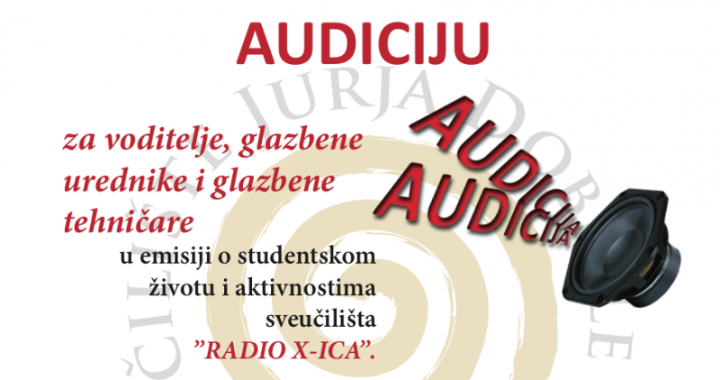 Audiciju za studentsku radio emisiju...